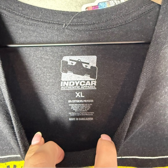 Romain Grosjean IndyCar Andretti Racing Team Track Black Graphic T-Shirt Mens XL - Picture 8 of 10